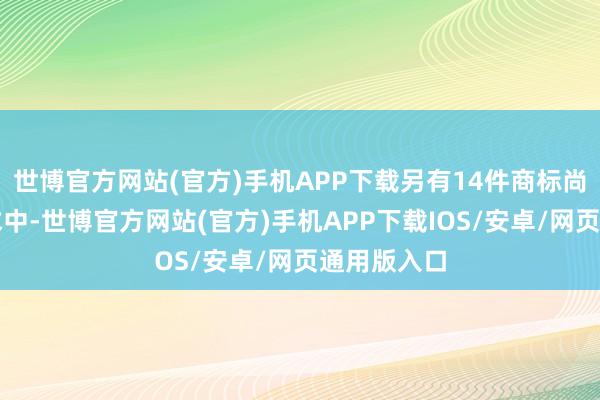 世博官方网站(官方)手机APP下载另有14件商标尚在注册央求中-世博官方网站(官方)手机APP下载IOS/安卓/网页通用版入口