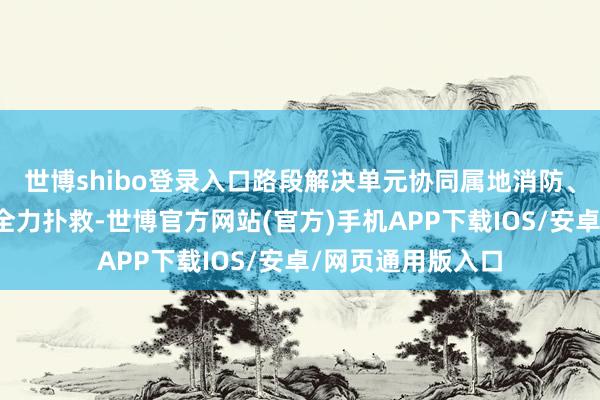 世博shibo登录入口路段解决单元协同属地消防、海事等关联部门全力扑救-世博官方网站(官方)手机APP下载IOS/安卓/网页通用版入口