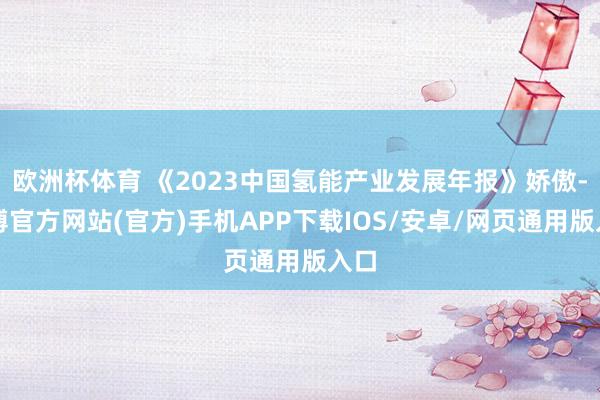 欧洲杯体育 《2023中国氢能产业发展年报》娇傲-世博官方网站(官方)手机APP下载IOS/安卓/网页通用版入口