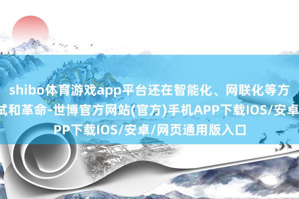 shibo体育游戏app平台还在智能化、网联化等方面进行了勇猛尝试和革命-世博官方网站(官方)手机APP下载IOS/安卓/网页通用版入口