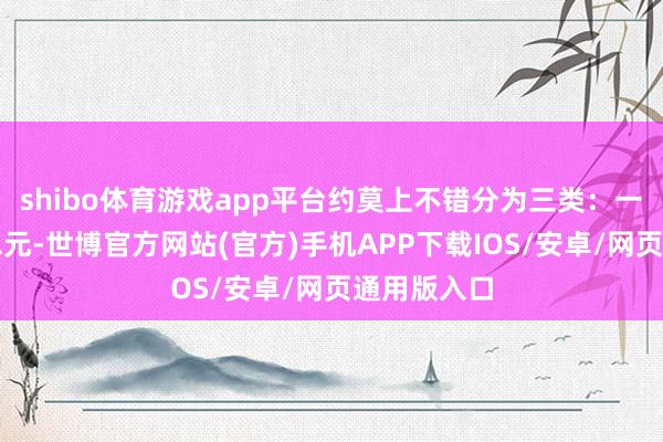 shibo体育游戏app平台约莫上不错分为三类：一类是好意思元-世博官方网站(官方)手机APP下载IOS/安卓/网页通用版入口