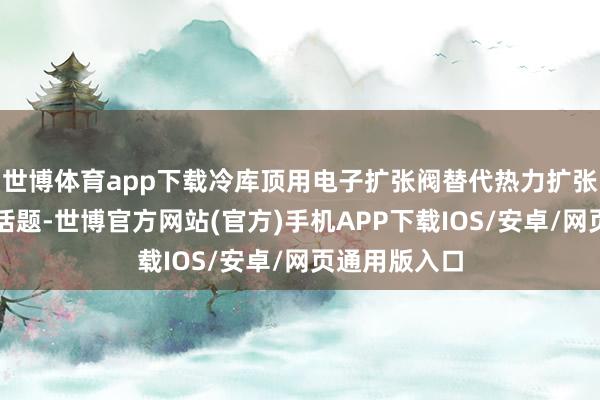 世博体育app下载冷库顶用电子扩张阀替代热力扩张阀成为热点话题-世博官方网站(官方)手机APP下载IOS/安卓/网页通用版入口