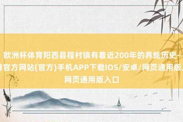欧洲杯体育阳西县程村镇有着近200年的养蚝历史-世博官方网站(官方)手机APP下载IOS/安卓/网页通用版入口