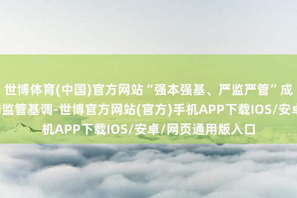 世博体育(中国)官方网站“强本强基、严监严管”成为中国本钱市集的监管基调-世博官方网站(官方)手机APP下载IOS/安卓/网页通用版入口
