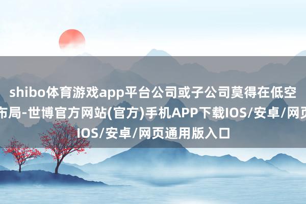 shibo体育游戏app平台公司或子公司莫得在低空遨游器限度布局-世博官方网站(官方)手机APP下载IOS/安卓/网页通用版入口