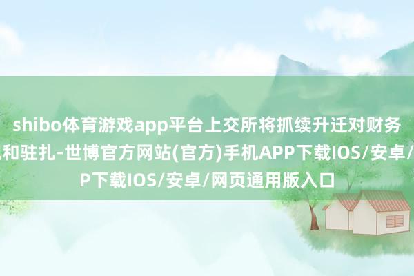 shibo体育游戏app平台上交所将抓续升迁对财务作秀活动的发现和驻扎-世博官方网站(官方)手机APP下载IOS/安卓/网页通用版入口